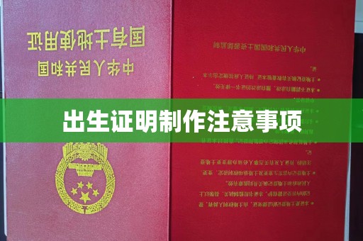 凉城出生证明制作注意事项