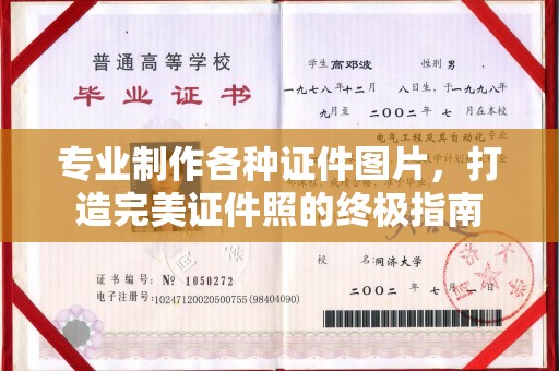 凉城专业制作各种证件图片，打造完美证件照的终极指南