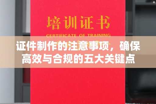 凉城证件制作的注意事项，确保高效与合规的五大关键点