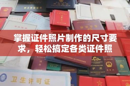 凉城掌握证件照片制作的尺寸要求，轻松搞定各类证件照